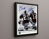Football Autograph Print - Biletnikoff & Stabler - Raider Legends Football Vintage Framed Prints Floating Canvas 16x20