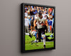 Football Autograph Print - Brian Urlacher - Monster of the Midway Football Vintage Framed Prints Floating Canvas 16x20