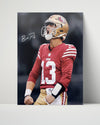 Football Autograph Print - Brock Purdy - Mr. Irrelevant No More Football Vintage Framed Prints Poster 16x20