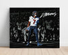 Football Autograph Print - CJ Stroud - Texans QB At the Line Football Vintage Framed Prints Poster 16x20