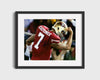 Football Autograph Print - Colin Kaepernick - Kaepernicking Football Vintage Framed Prints Gallery Frame 16x20