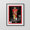 Football Autograph Print - Colin Kaepernick - Taking A St& Football Vintage Framed Prints Gallery Frame 16x20