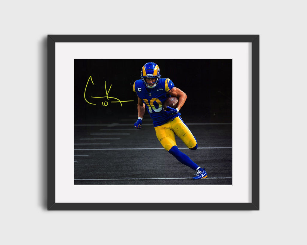 Football Autograph Print - Cooper Kupp - Route Runner Supreme Football Vintage Framed Prints Gallery Frame 16x20