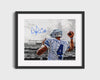 Football Autograph Print - Dak Prescott - Pre-Game Focus Football Vintage Framed Prints Gallery Frame 16x20