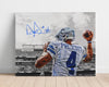 Football Autograph Print - Dak Prescott - Pre-Game Focus Football Vintage Framed Prints Poster 16x20