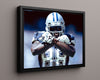 Football Autograph Print - Dez Bryant - X Marks the Spot Football Vintage Framed Prints Floating Canvas 16x20