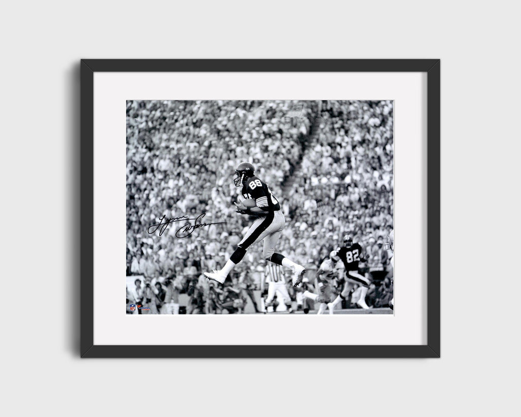 Football Autograph Print - Lynn Swann - Legendary Leap Football Vintage Framed Prints Gallery Frame 16x20