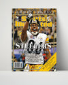 Football Autograph SI Print - Hines Ward Super Bowl XL - Steel Celebration Football Vintage Framed Prints Poster 16x20