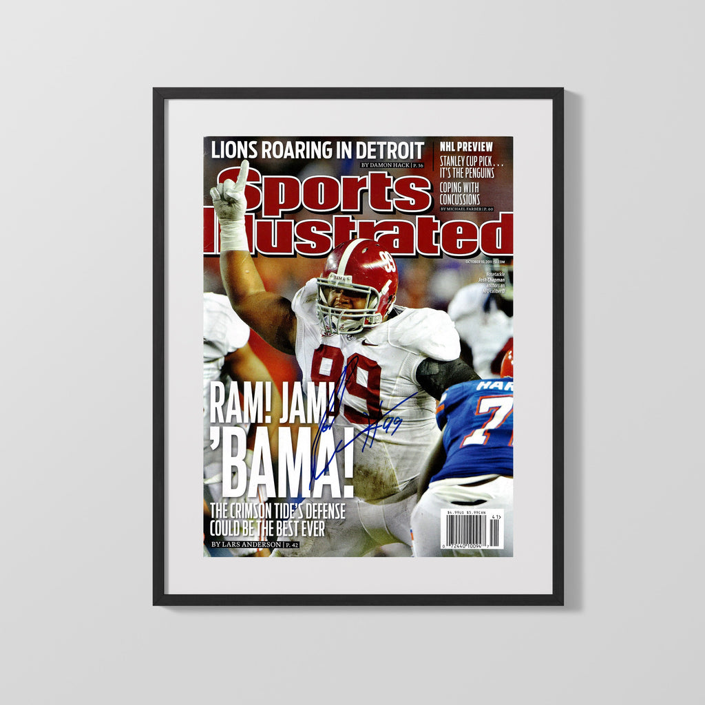 Football Autograph SI Print - Josh Chapman - Ram Jam Bama College FSPrints Gallery Frame 16x20