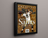 Football Autograph SI Print - Saints Heaven Sent - Dats A Win Football Vintage Framed Prints Floating Canvas 16x20