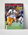 Football Autograph SI Print - Terry Bradshaw Steelers Lead - Steel Strong Football Vintage Framed Prints Poster 16x20