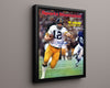 Football Autograph SI Print - Terry Bradshaw Steelers Lead - Steel Strong Football Vintage Framed Prints Floating Canvas 16x20