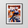 Football Autograph SI Print - Von Miller Super Bowl 50 - Orange Rush Football Vintage Framed Prints Gallery Frame 16x20