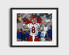 Fresno State Autograph Print - David Carr - Bulldog Cannon College FSPrints Gallery Frame 16x20