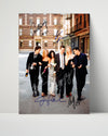 Friends - Cast Walking Scene - Autograph Print Television Vintage Framed Prints Poster 16x20