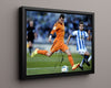 Gareth Bale - Real Madrid - Taking the Shot Soccer FramedSportPrints Floating Canvas 16x20