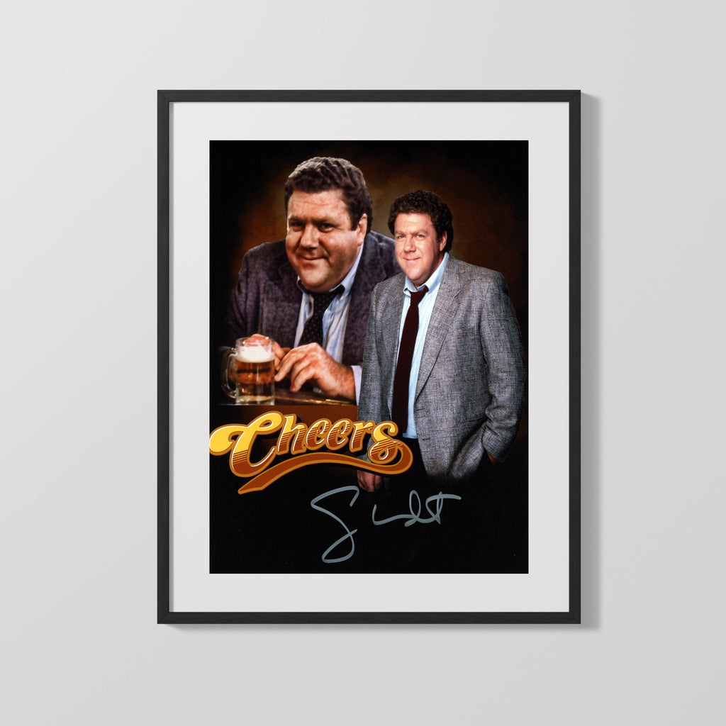 George Wendt - Cheers - Norm Character Autograph Print Television Vintage Framed Prints Gallery Frame 16x20