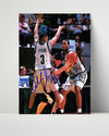Georgetown Autograph Print - Allen Iverson - The Answer Attacks College FSPrints Poster 16x20