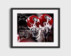 Georgia Autograph Print - Dooley & Munson - Hunker Down Helmets College FSPrints Gallery Frame 16x20