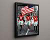 Georgia Autograph Print - Gurley & Dawgs - Stars & Stripes College FSPrints Floating Canvas 16x20