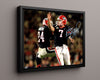 Georgia Autograph Print - Matthew Stafford & Knowshon Moreno - Dawg Duo College FSPrints Floating Canvas 16x20