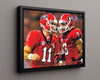 Georgia Autograph Print - Murray & Gurley - Dawgs Duo College FSPrints Floating Canvas 16x20