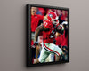 Georgia Autograph Print - Nick Chubb - Bulldawg Power College FSPrints Floating Canvas 16x20