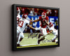 Georgia Autograph Print - Todd Gurley - Go Dawgs Stiff Arm College FSPrints Floating Canvas 16x20