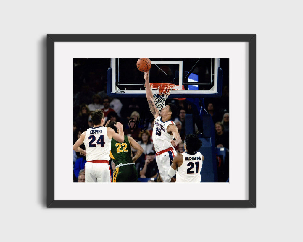 Gonzaga Autograph Print - Br&on Clarke Block - Zags Rejection College FSPrints Gallery Frame 16x20