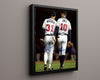 Greg Maddux and Chipper Jones Autograph Print - Walk-Off Stroll - Brains and Bats