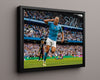Haaland Man City Autograph Print - Roar of the Etihad Soccer FramedSportPrints Floating Canvas 16x20