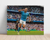 Haaland Man City Autograph Print - Roar of the Etihad Soccer FramedSportPrints Poster 16x20