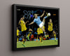 Haaland Man City Autograph Print - Thunder Kick Soccer FramedSportPrints Floating Canvas 16x20