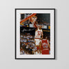 Hakeem Olajuwon Autograph Print - Rockets Slam - Dream Shake Dunk