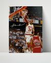 Hakeem Olajuwon Autograph Print - Rockets Slam - Dream Shake Dunk