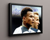 Harry Kane and Dele Alli - Tottenham Hotspur - Dual Signed Focus Soccer FramedSportPrints Floating Canvas 16x20