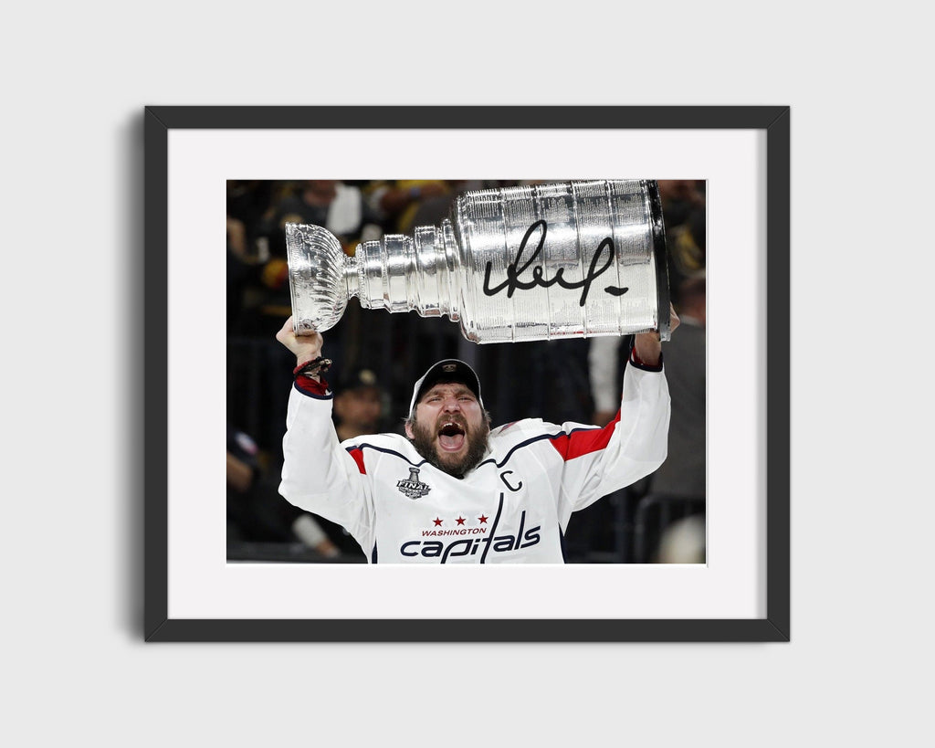 Hockey Autograph Print - Alex Ovechkin - Cup Glory Hockey FSPrints Gallery Frame 16x20