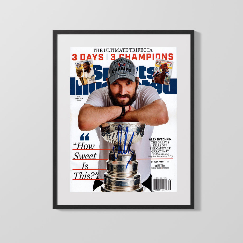 Hockey Autograph Print - Alex Ovechkin Capitals - How Sweet It Is Hockey FSPrints Gallery Frame 16x20