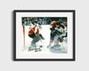 Hockey Autograph Print - Bernie Parent - Wall of Fame Hockey FSPrints Gallery Frame 16x20