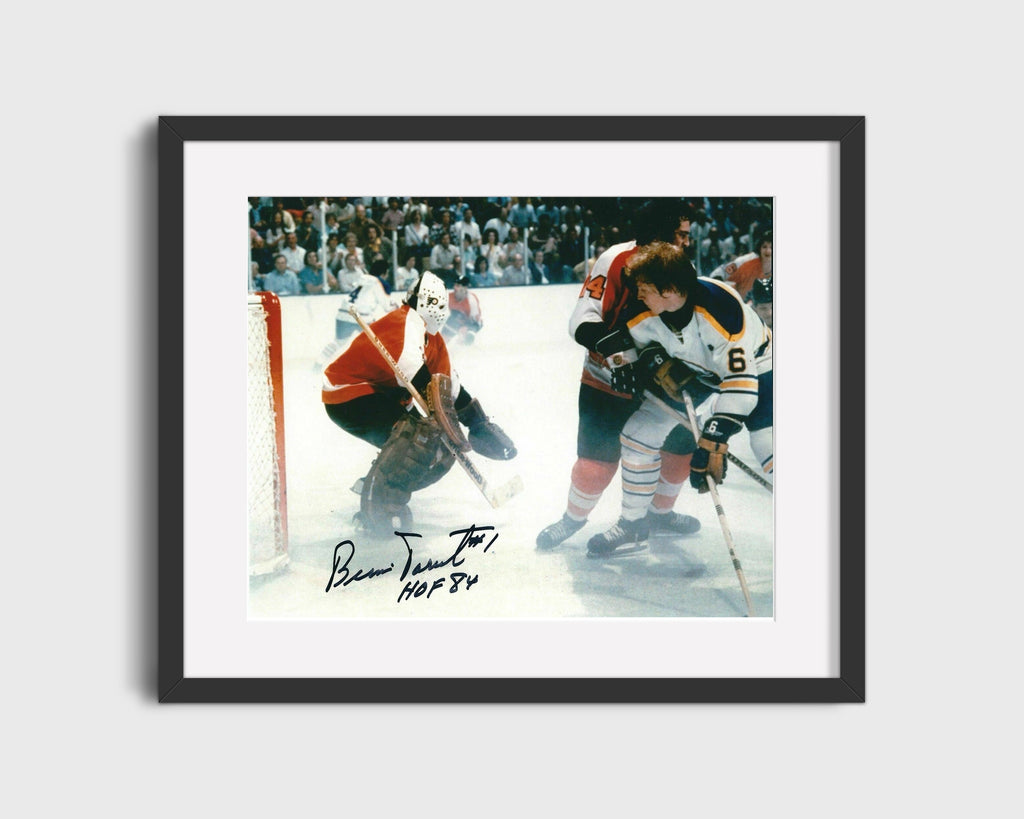 Hockey Autograph Print - Bernie Parent - Wall of Fame Hockey FSPrints Gallery Frame 16x20