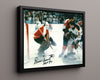 Hockey Autograph Print - Bernie Parent - Wall of Fame Hockey FSPrints Floating Canvas 16x20