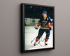 Hockey Autograph Print - Brett Hull - St. Louis Legend Hockey FSPrints Floating Canvas 16x20