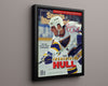 Hockey Autograph Print - Brett Hull - The Incredible Hull Hockey FSPrints Floating Canvas 16x20