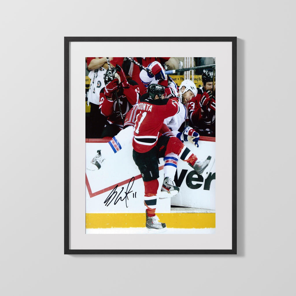 Hockey Autograph Print - Brian Gionta - Board Battle Hockey FSPrints Gallery Frame 16x20