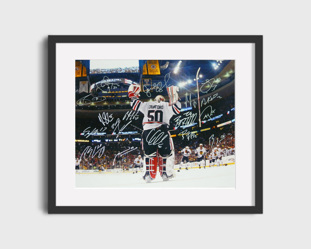 Hockey Autograph Print - Corey Crawford - Team Glory Hockey FSPrints Gallery Frame 16x20