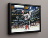 Hockey Autograph Print - Corey Crawford - Team Glory Hockey FSPrints Floating Canvas 16x20