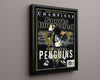 Hockey Autograph Print - Crosby Penguins - Cup Commemorative Hockey FSPrints Floating Canvas 16x20