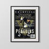 Hockey Autograph Print - Crosby Penguins - Cup Commemorative Hockey FSPrints Gallery Frame 16x20