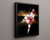 Hockey Autograph Print - Dylan Larkin Red Wings - Young Captain Hockey FSPrints Floating Canvas 16x20
