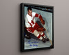 Hockey Autograph Print - Gordie Howe Red Wings - Mr Hockey Hockey FSPrints Floating Canvas 16x20